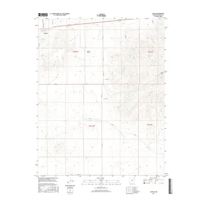 2017 Map of Capulin, 2017 Print