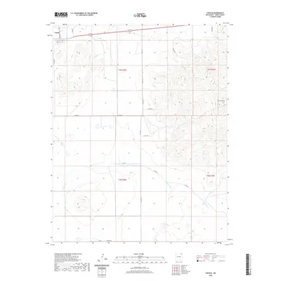 2020 Map of Capulin, 2020 Print