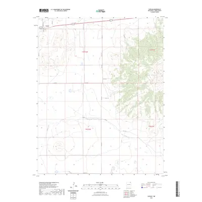 2023 Map of Capulin, 2023 Print