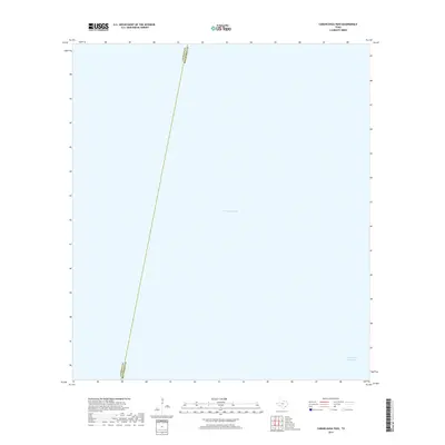 2019 Map of Carancahua Pass, 2019 Print