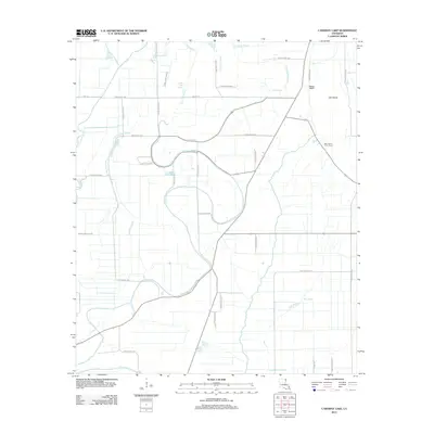 2012 Map of Caraway Lake, 2012 Print