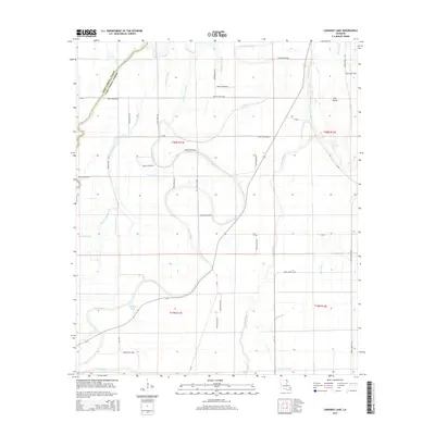 2015 Map of Caraway Lake, 2015 Print
