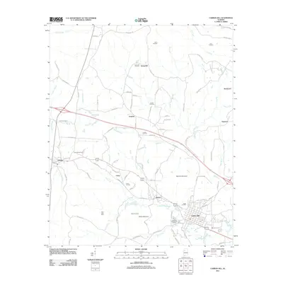 2011 Map of Carbon Hill, 2011 Print