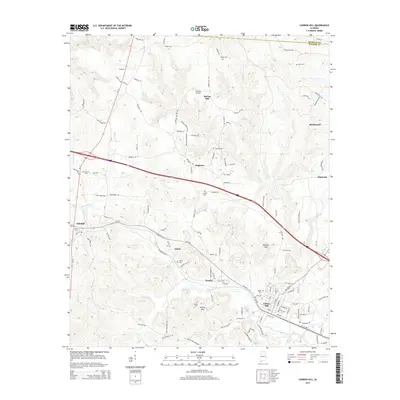 2014 Map of Carbon Hill, 2014 Print