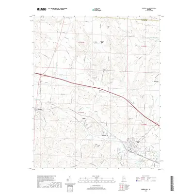 2018 Map of Carbon Hill, 2018 Print