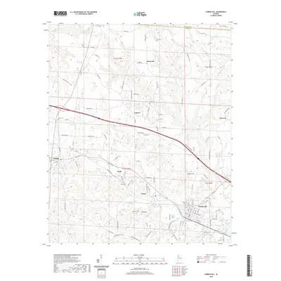 2020 Map of Carbon Hill, 2020 Print