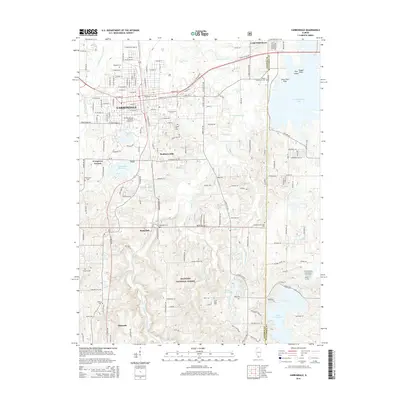 2015 Map of Carbondale, 2015 Print