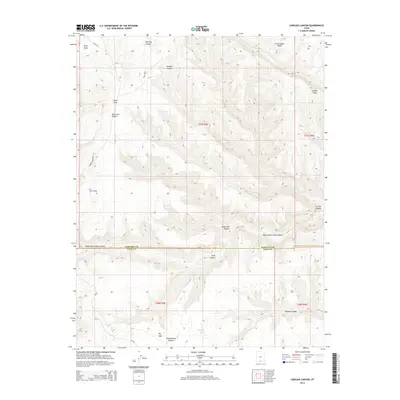 2014 Map of Carcass Canyon, 2014 Print