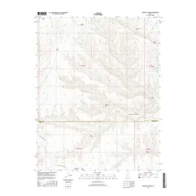 2017 Map of Carcass Canyon, 2017 Print