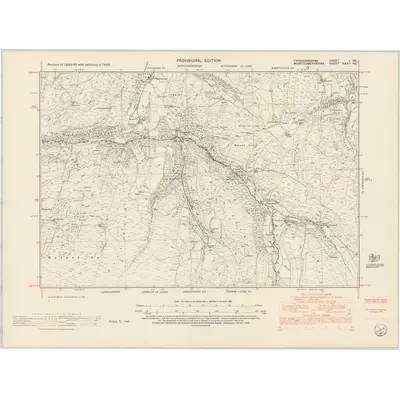1948 Map of Cardiganshire II.NE, 1953 Print