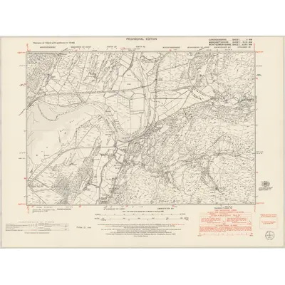 1948 Map of Cardiganshire II.NW, 1953 Print