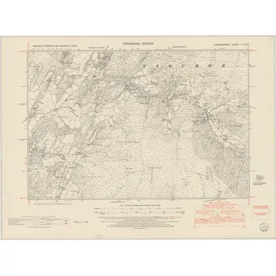 1948 Map of Cardiganshire II.SW, 1953 Print