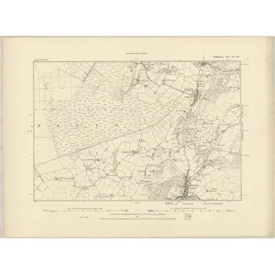 1886 Map of Cardiganshire III.NE, 1887 Print