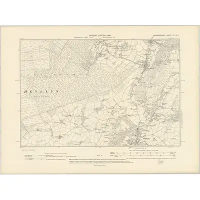 1904 Map of Cardiganshire III.NE, 1906 Print