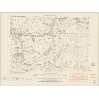 1948 Map of Cardiganshire III.SE, 1953 Print