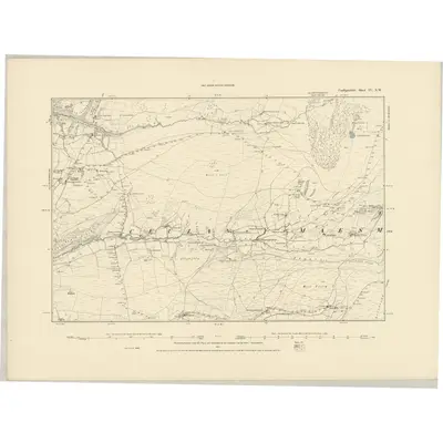 1886 Map of Cardiganshire IV.NW, 1887 Print