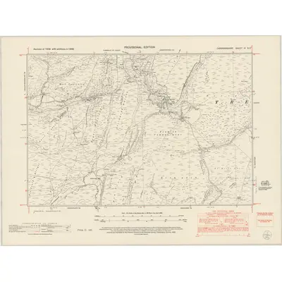 1948 Map of Cardiganshire IV.SE, 1953 Print