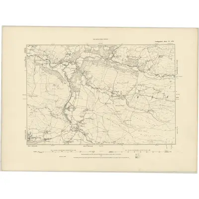 1886 Map of Cardiganshire IV.SW, 1887 Print
