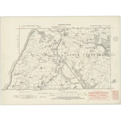 1938 Map of Cardiganshire IX.NE & X.NW, 1948 Print