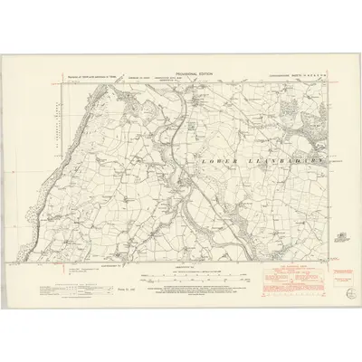 1948 Map of Cardiganshire IX.NE & X.NW, 1953 Print