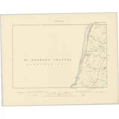 1886 Map of Cardiganshire IX.SE