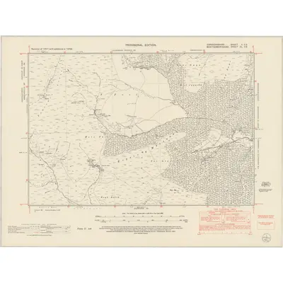 1948 Map of Cardiganshire V.SE, 1953 Print