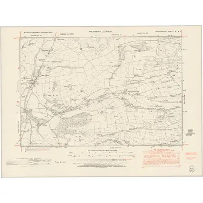 1948 Map of Cardiganshire VI.NE, 1953 Print