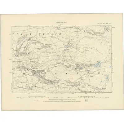 1886 Map of Cardiganshire VII.NW, 1887 Print