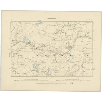 1886 Map of Cardiganshire VII.SE