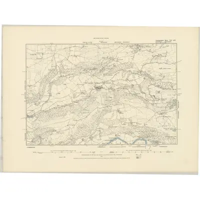 1886 Map of Cardiganshire VII.SW, 1887 Print