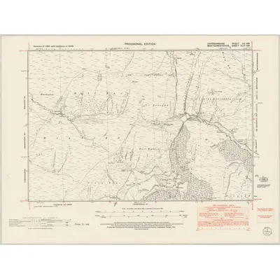 1948 Map of Cardiganshire VIII.NW, 1953 Print