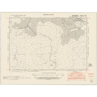 1948 Map of Cardiganshire VIII.SE, 1953 Print