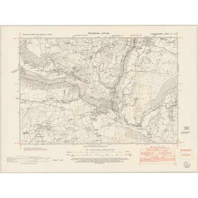 1948 Map of Cardiganshire XI.NE, 1953 Print