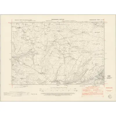 1948 Map of Cardiganshire XI.SE, 1953 Print
