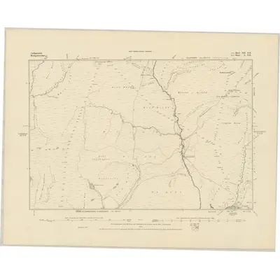 1885 Map of Cardiganshire XII.NE, 1886 Print