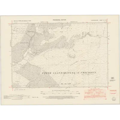 1948 Map of Cardiganshire XII.NW, 1953 Print