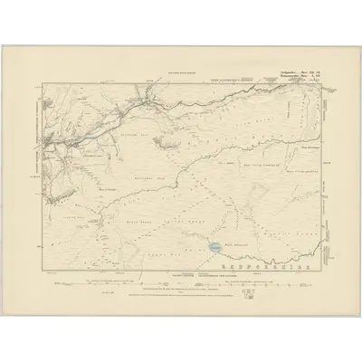 1885 Map of Cardiganshire XII.SE, 1886 Print