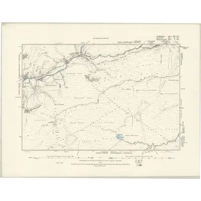 1885 Map of Cardiganshire XII.SE, 1888 Print