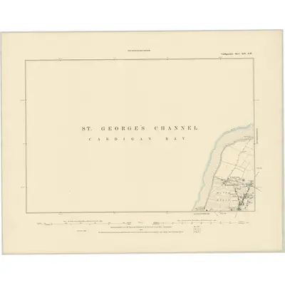 1886 Map of Cardiganshire XIV.SW
