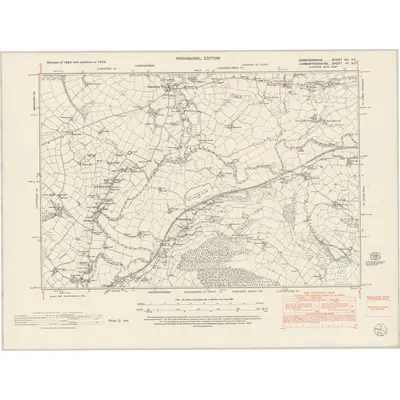 1948 Map of Cardiganshire XLI.NE, 1953 Print