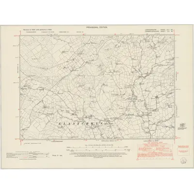 1948 Map of Cardiganshire XLII.NE, 1952 Print