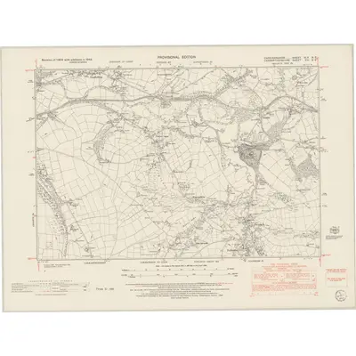 1948 Map of Cardiganshire XLV.NE, 1953 Print