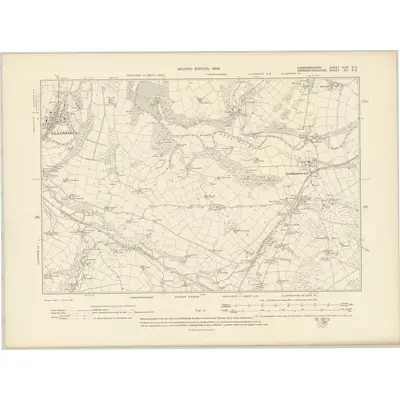 1904 Map of Cardiganshire XLVI.NE, 1906 Print