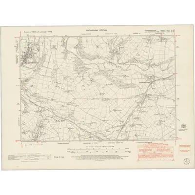 1948 Map of Cardiganshire XLVI.NE, 1953 Print