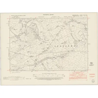 1948 Map of Cardiganshire XLVII.NW, 1953 Print