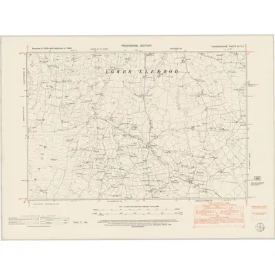 1948 Map of Cardiganshire XV.SE, 1953 Print