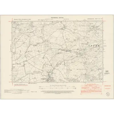 1948 Map of Cardiganshire XVI.SE, 1953 Print