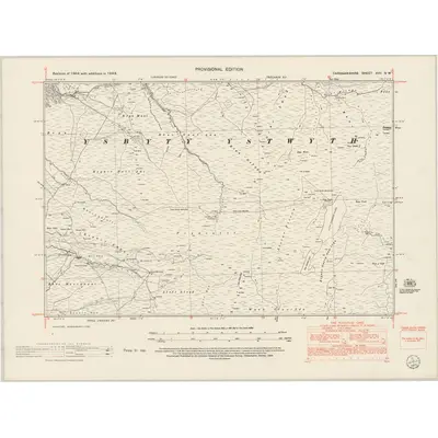 1948 Map of Cardiganshire XVII.NW, 1953 Print