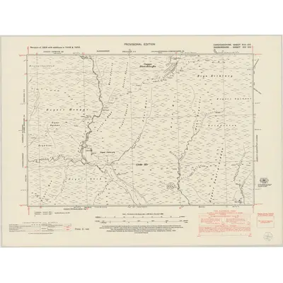 1948 Map of Cardiganshire XVII.SE, 1953 Print