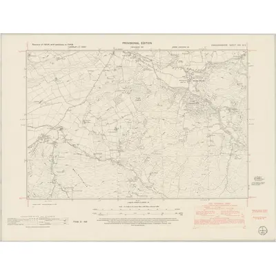 1948 Map of Cardiganshire XXI.NE, 1953 Print